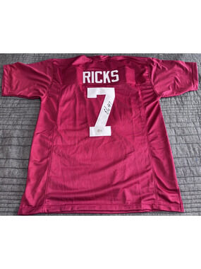 Autographed Jersey Alabama Crimson Tide Eli Ricks NCAA Signed Custom BOA COA NFL